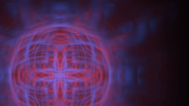 Fantezi kaotik renkli fraktal desen. Soyut Fraktal şekiller. 3D render resimde arka plan veya duvar kağıdı.