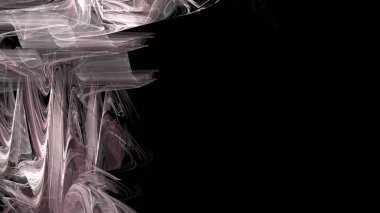 Fantezi kaotik renkli fraktal desen. Soyut Fraktal şekiller. 3D render resimde arka plan veya duvar kağıdı.