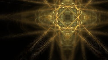 Fantezi kaotik renkli fraktal desen. Soyut Fraktal şekiller. 3D render resimde arka plan veya duvar kağıdı.