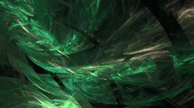 Fantezi kaotik renkli fraktal desen. Soyut Fraktal şekiller. 3D render resimde arka plan veya duvar kağıdı.