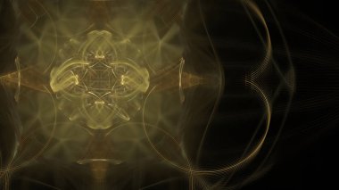 Fantezi kaotik renkli fraktal desen. Soyut Fraktal şekiller. 3D render resimde arka plan veya duvar kağıdı.