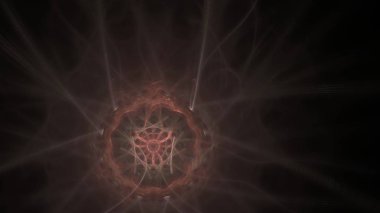 Fantezi kaotik renkli fraktal desen. Soyut Fraktal şekiller. 3D render resimde arka plan veya duvar kağıdı.