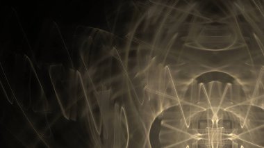 Fantezi kaotik renkli fraktal desen. Soyut Fraktal şekiller. 3D render resimde arka plan veya duvar kağıdı.