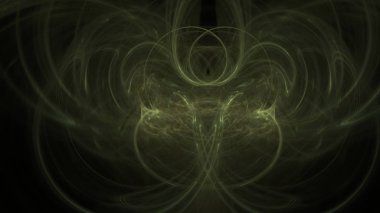 Fantezi kaotik renkli fraktal desen. Soyut Fraktal şekiller. 3D render resimde arka plan veya duvar kağıdı.