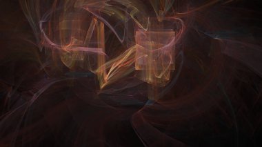 Fantezi kaotik renkli fraktal desen. Soyut Fraktal şekiller. 3D render resimde arka plan veya duvar kağıdı.