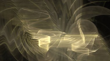 Fantezi kaotik renkli fraktal desen. Soyut Fraktal şekiller. 3D render resimde arka plan veya duvar kağıdı.