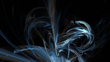 Fantezi kaotik renkli fraktal desen. Soyut Fraktal şekiller. 3D render resimde arka plan veya duvar kağıdı.