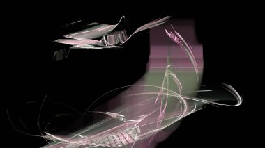 Fantezi kaotik renkli fraktal desen. Soyut Fraktal şekiller. 3D render resimde arka plan veya duvar kağıdı.