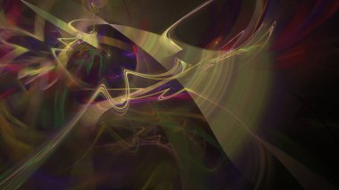 Fantezi kaotik renkli fraktal desen. Soyut Fraktal şekiller. 3D render resimde arka plan veya duvar kağıdı.