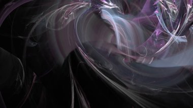 Fantezi kaotik renkli fraktal desen. Soyut Fraktal şekiller. 3D render resimde arka plan veya duvar kağıdı.