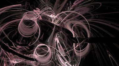 Fantezi kaotik renkli fraktal desen. Soyut Fraktal şekiller. 3D render resimde arka plan veya duvar kağıdı.