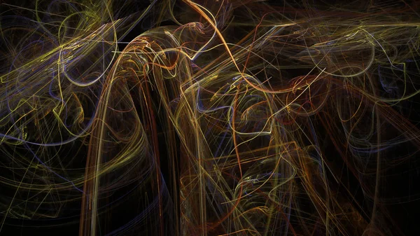 Fantezi kaotik renkli fraktal desen. Soyut Fraktal şekiller. 3D render resimde arka plan veya duvar kağıdı.