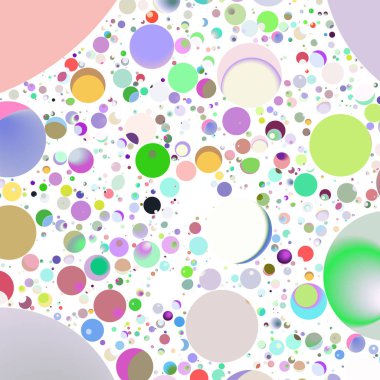 Çok renkli geometrik daire arka plan seamless modeli.