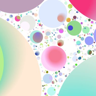 Çok renkli geometrik daire arka plan seamless modeli.