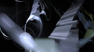 Fantezi kaotik renkli fraktal desen. Soyut Fraktal şekiller. 3D render resimde arka plan veya duvar kağıdı.