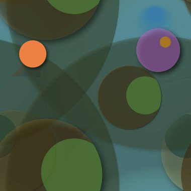 Çok renkli geometrik daire arka plan seamless modeli.