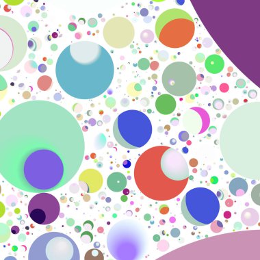 Çok renkli geometrik daire arka plan seamless modeli.