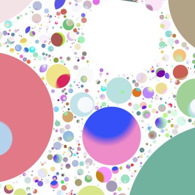 Çok renkli geometrik daire arka plan seamless modeli.