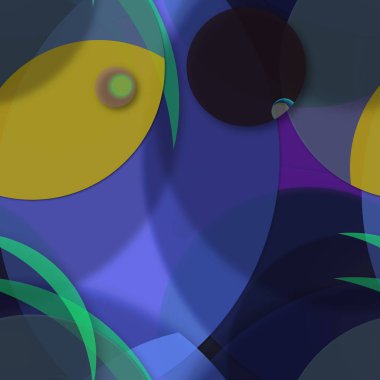 Çok renkli geometrik daire arka plan seamless modeli.