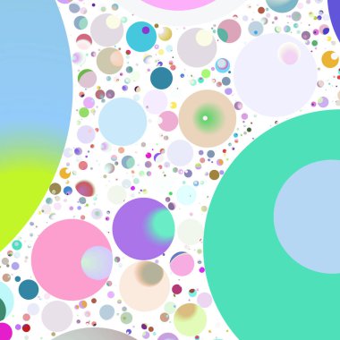 Çok renkli geometrik daire arka plan seamless modeli.
