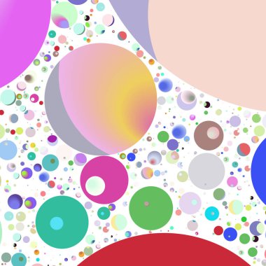 Çok renkli geometrik daire arka plan seamless modeli.