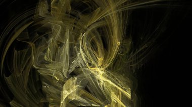 Fantezi kaotik renkli fraktal desen. Soyut Fraktal şekiller. 3D render resimde arka plan veya duvar kağıdı.