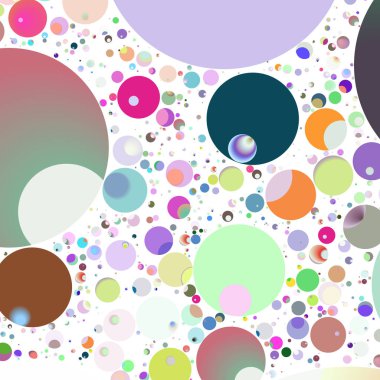 Çok renkli geometrik daire arka plan seamless modeli.