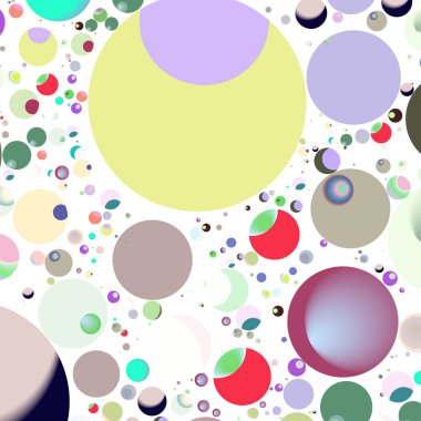 Çok renkli geometrik daire arka plan seamless modeli.