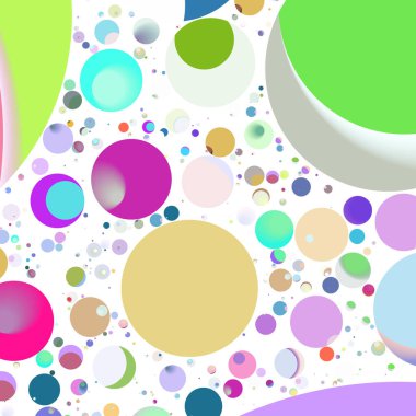 Çok renkli geometrik daire arka plan seamless modeli.