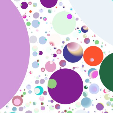 Çok renkli geometrik daire arka plan seamless modeli.