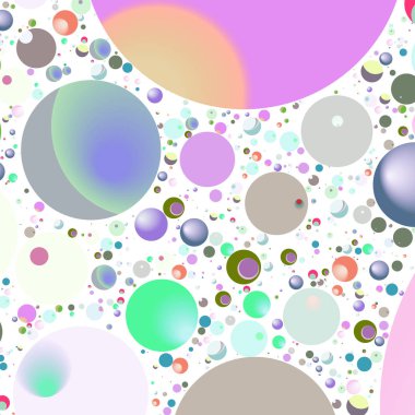 Çok renkli geometrik daire arka plan seamless modeli.