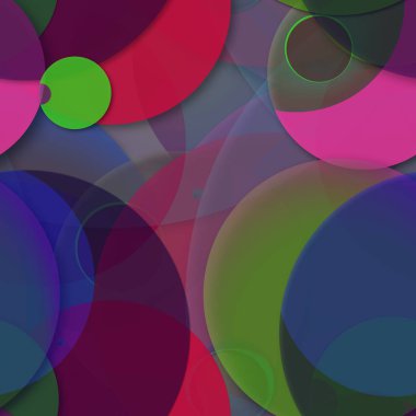 Çok renkli geometrik daire arka plan seamless modeli.