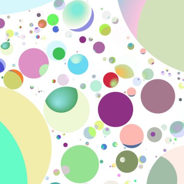 Daire saydam arka plan - eğilim seamless modeli.