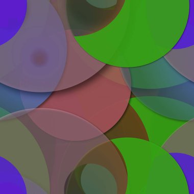 Çok renkli geometrik daire arka plan seamless modeli.