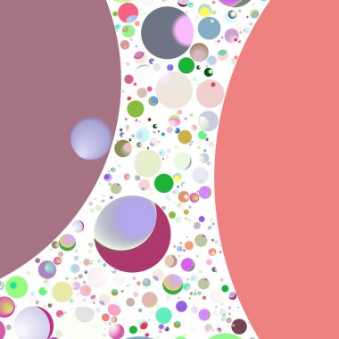 Çok renkli geometrik daire arka plan seamless modeli.