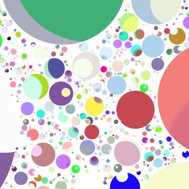 Çok renkli geometrik daire arka plan seamless modeli.