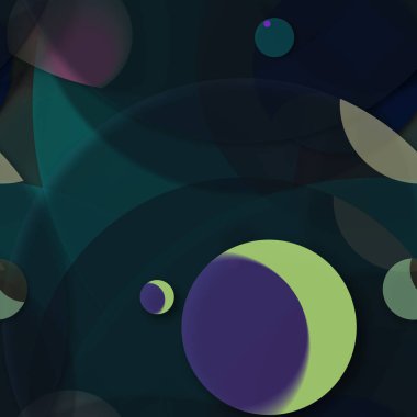 Çok renkli geometrik daire arka plan seamless modeli.