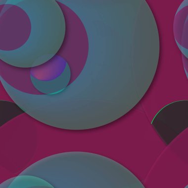 Çok renkli geometrik daire arka plan seamless modeli.