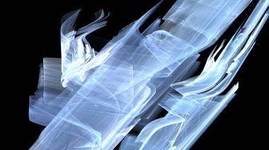 Fantezi kaotik renkli fraktal desen. Soyut Fraktal şekiller. 3D render resimde arka plan veya duvar kağıdı.