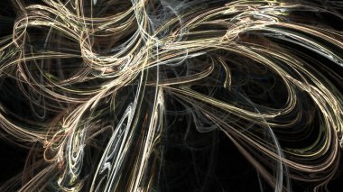 Fantezi kaotik renkli fraktal desen. Soyut Fraktal şekiller. 3D render resimde arka plan veya duvar kağıdı.