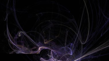 Fantezi kaotik renkli fraktal desen. Soyut Fraktal şekiller. 3D render resimde arka plan veya duvar kağıdı.