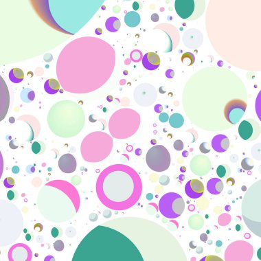 Çok renkli geometrik daire arka plan seamless modeli.