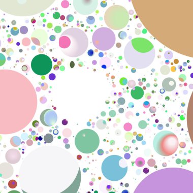 Çok renkli geometrik daire arka plan seamless modeli.