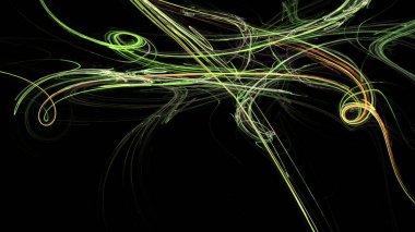 Fantezi kaotik renkli fraktal desen. Soyut Fraktal şekiller. 3D render resimde arka plan veya duvar kağıdı.