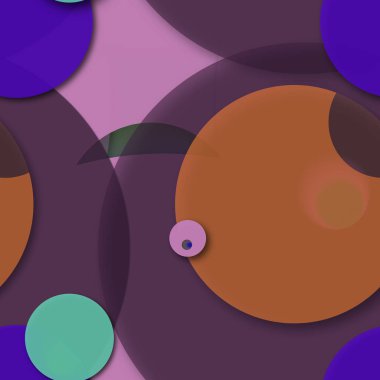 Çok renkli geometrik daire arka plan seamless modeli.