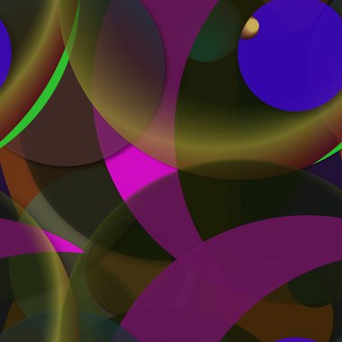 Çok renkli geometrik daire arka plan seamless modeli.