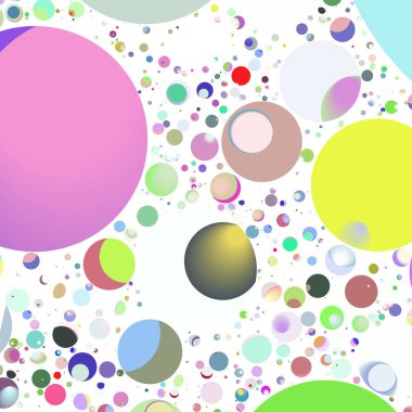Çok renkli geometrik daire arka plan seamless modeli.