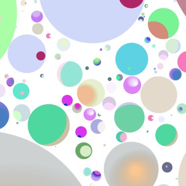 Çok renkli geometrik daire arka plan seamless modeli.