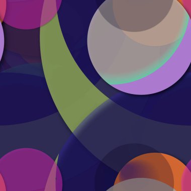 Çok renkli geometrik daire arka plan seamless modeli.