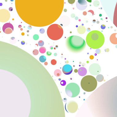 Çok renkli geometrik daire arka plan seamless modeli.